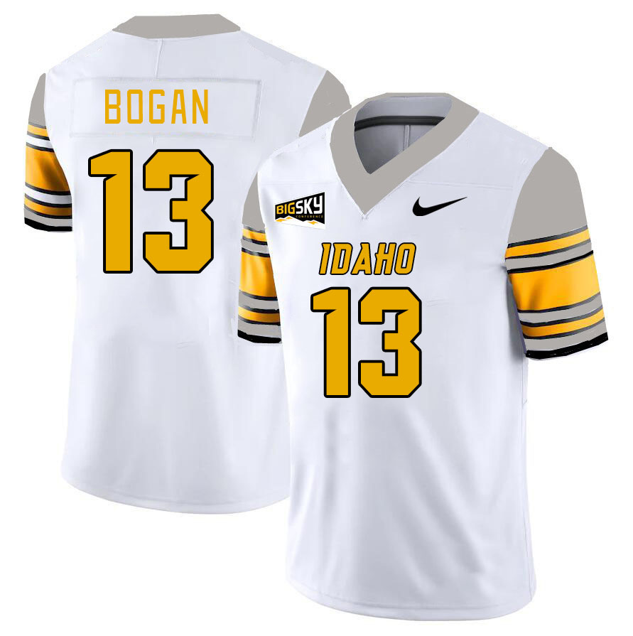 Men-Youth #13 Chance Bogan Idaho Vandals 2023 College Football Jerseys Stitched Sale-White